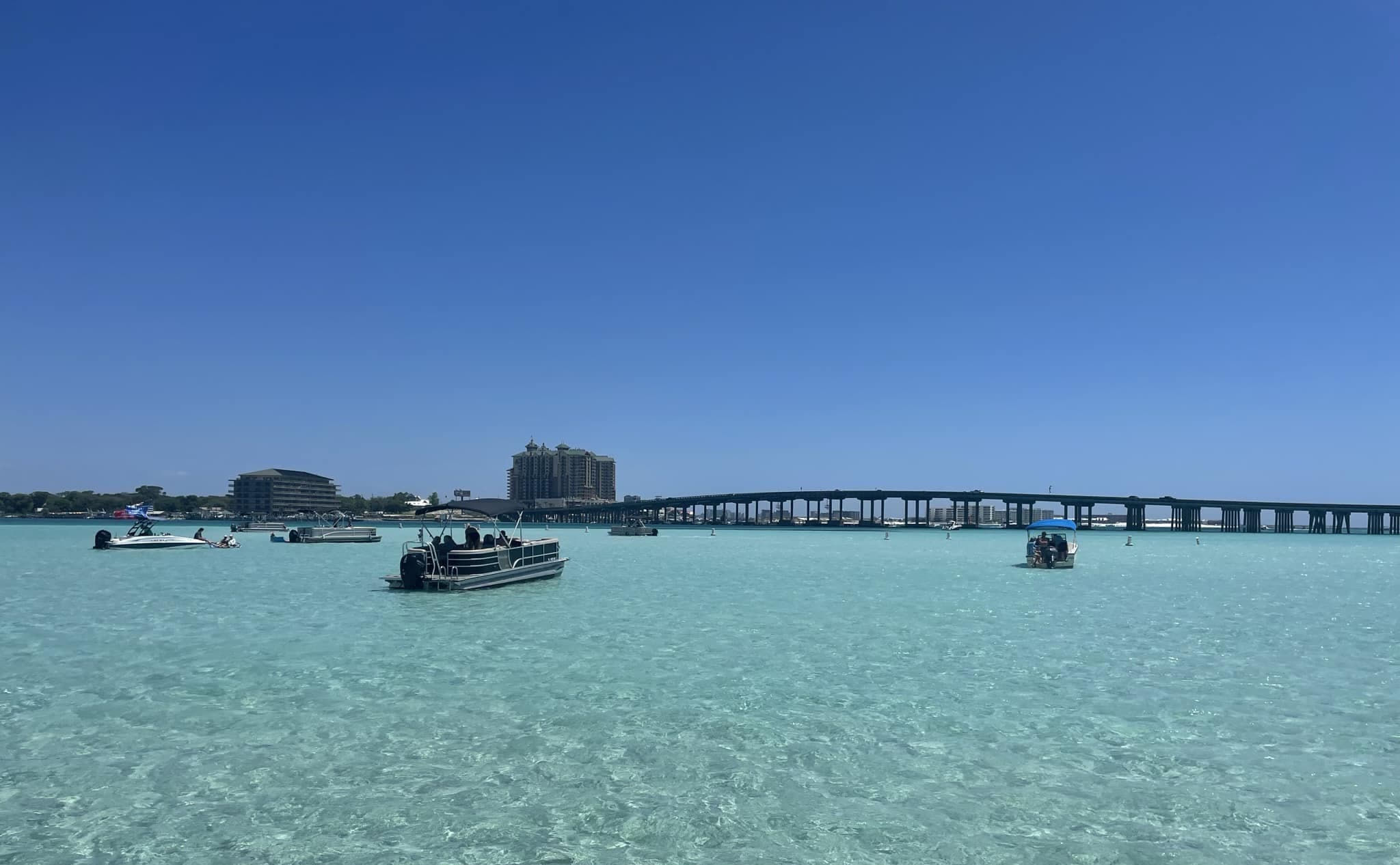 Fishing boat on the water in Destin, Florida
